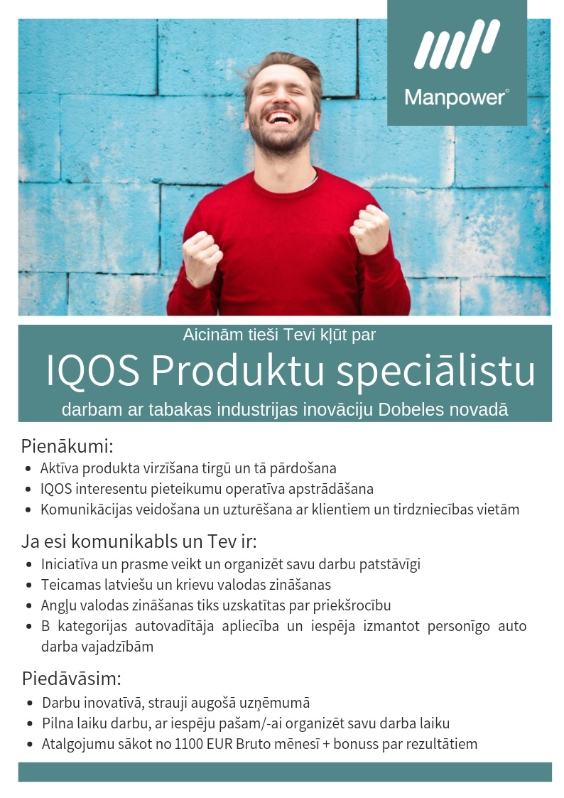 SAS  IQOS Produktu speciālists