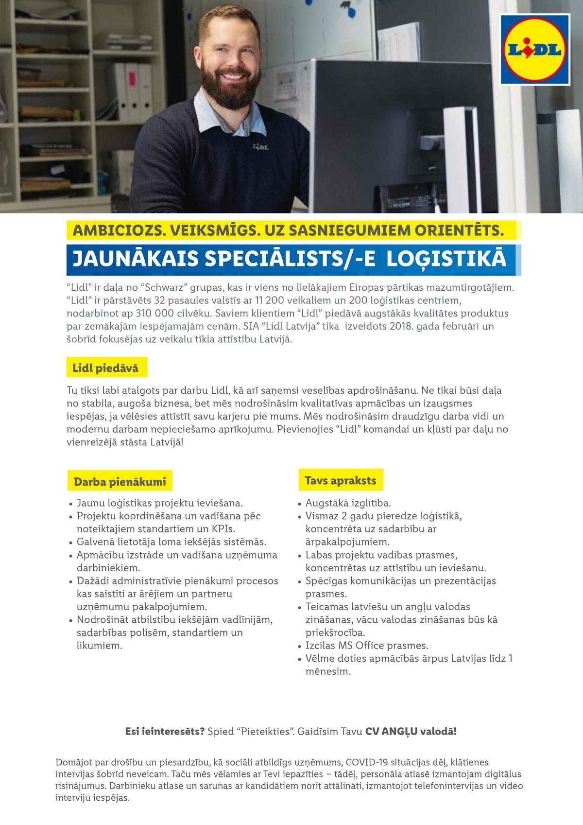 Lidl Latvija, SIA Jaunākais/-ā speciālists/-e loģistikā