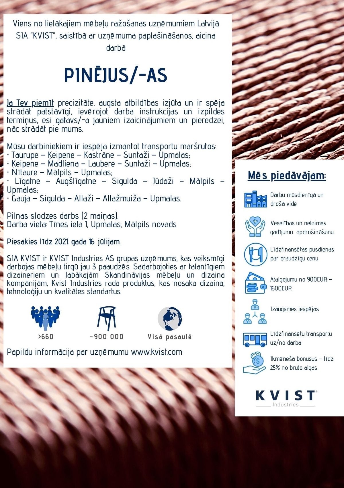 KVIST, SIA Pinējs/-a