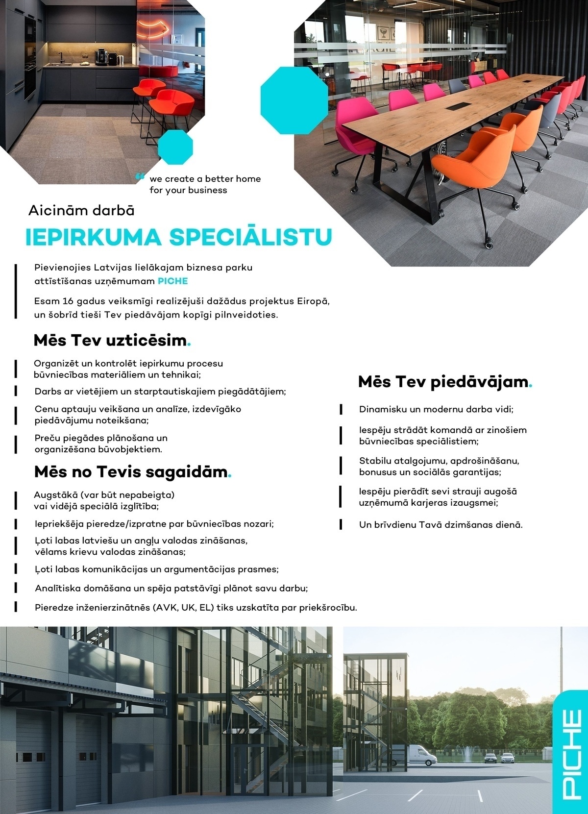 PICHE, SIA Iepirkumu speciālists/-e