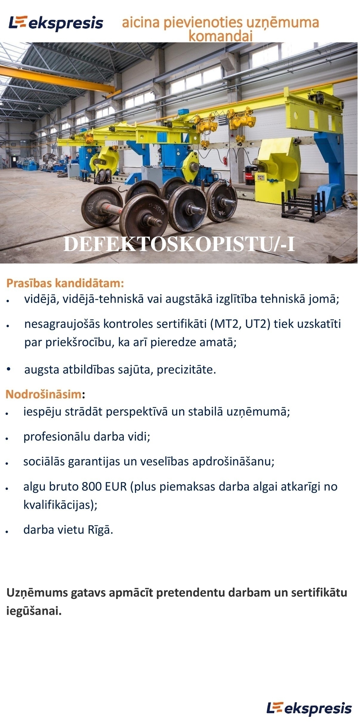 L-Ekspresis, SIA Defektoskopists/-e