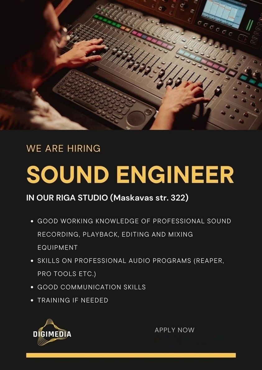 Digi Media, SIA Freelance sound engineer