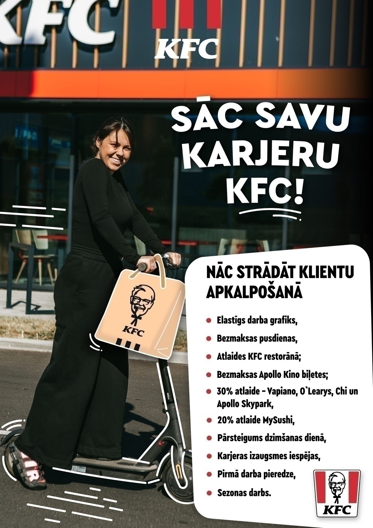 KFC "KFC" pārdevējs/-a (TC "Origo")
