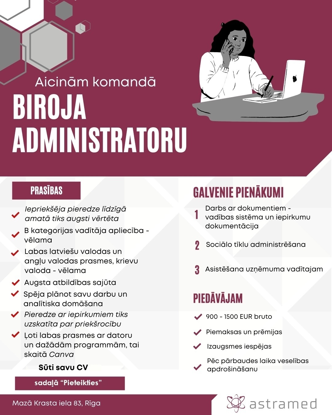 AstraMed, SIA Biroja administrators/-e