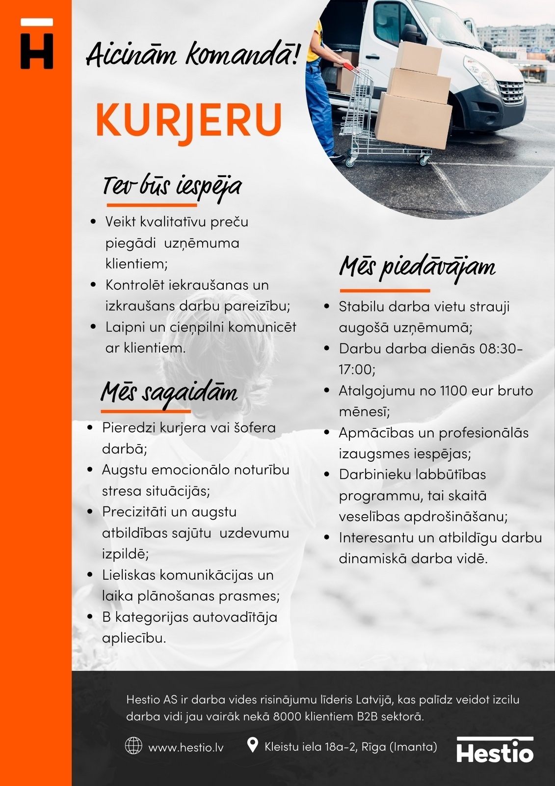 Hestio, AS Kurjers/-e