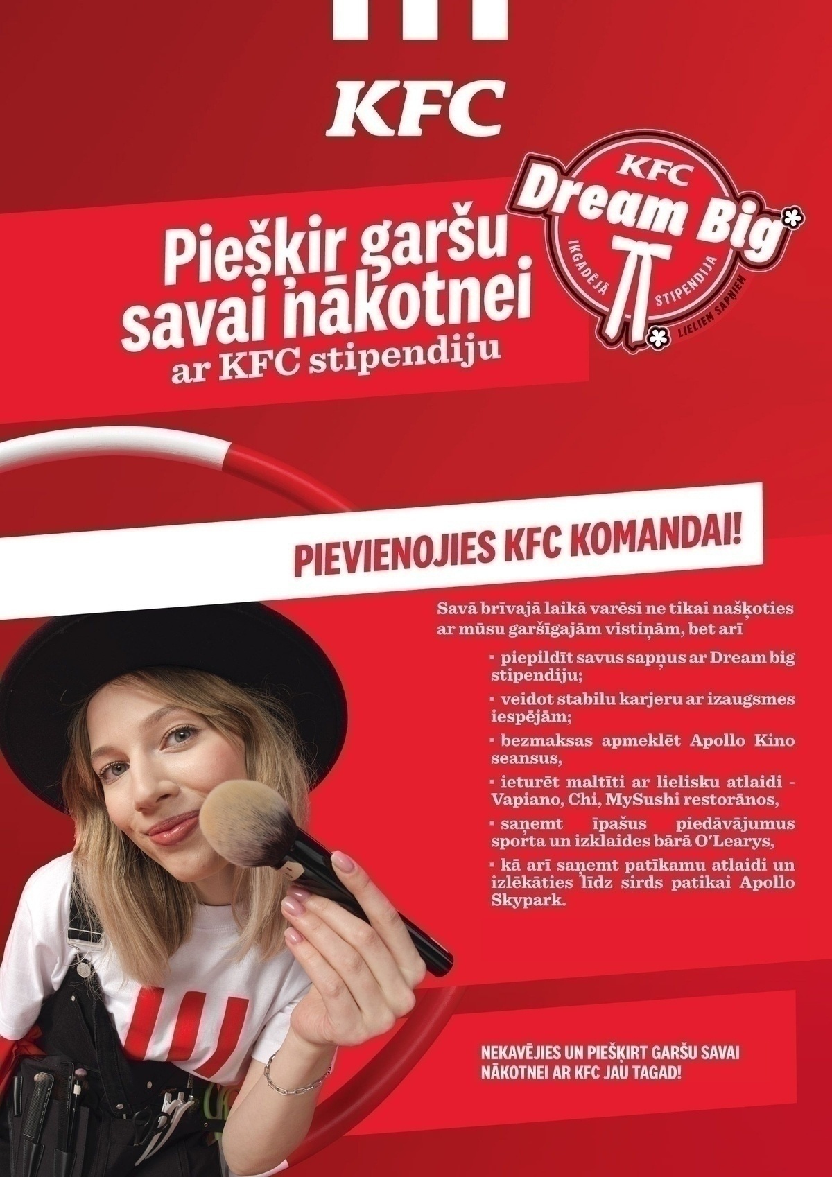 KFC "KFC" kasieris/-e / pārdevējs/-a TC "Domina Shopping"