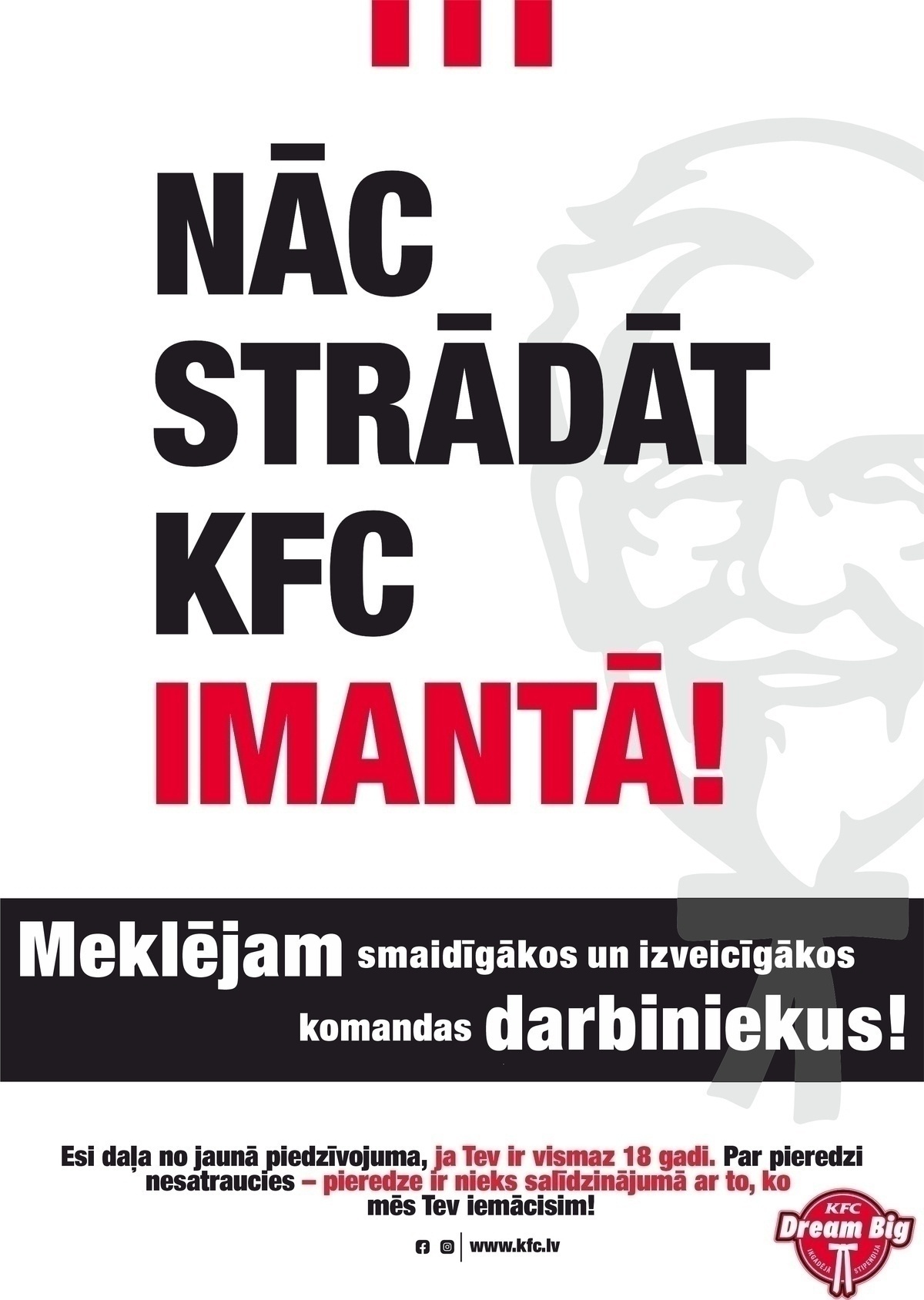 KFC "KFC Imanta" kasieris/-e