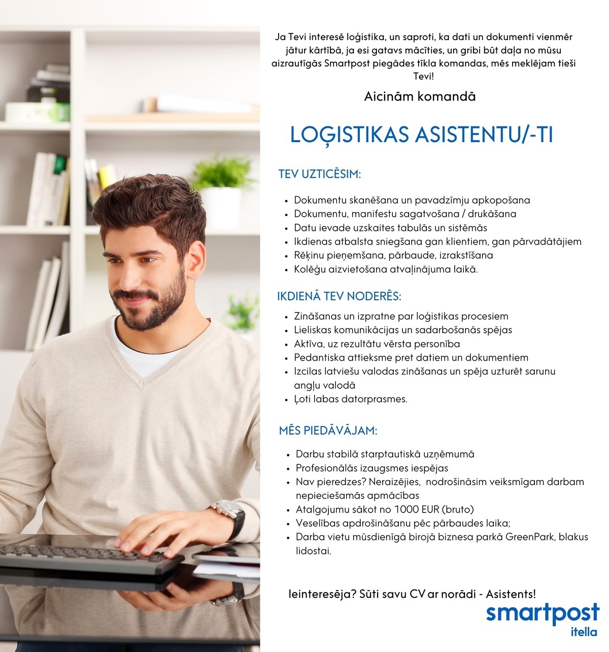 Itella Logistics, SIA Loģistikas asistents/-e