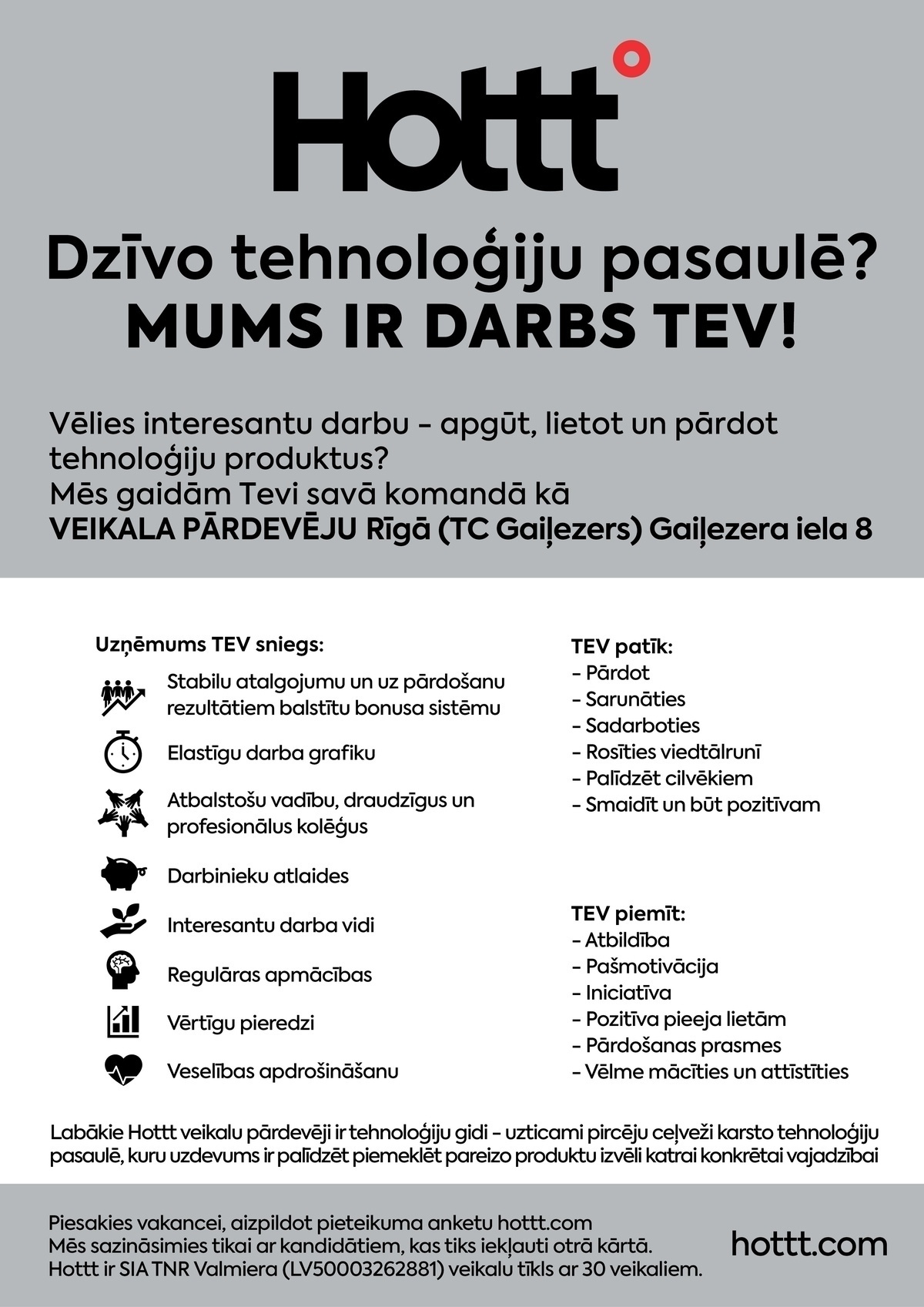 TNR Valmiera, SIA Pārdevējs/-a (Gaiļezerā)