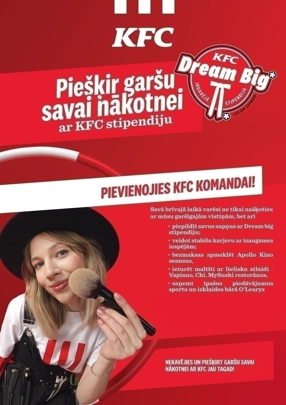 KFC "KFC" Zāles darbinieks(-ce) TC "Origo" (Pusslodze)